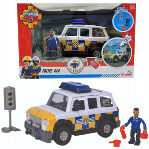 Strażak Sam Jeep Policyjnyz dźwiękiem + figurka