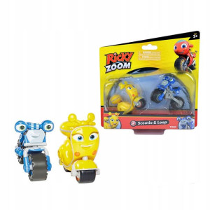 Ricky Zoom figurki z bajki: Motocykle Scootio i Loop