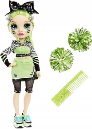 Rainbow High Cheer lalka Jade Hunter 28 cm cheerleaderka z pomponami