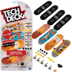 Tech Deck Ultra DLX 4-pack Fingerboardów Chocolate