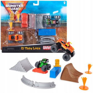 Monster Jam El Toro Loco Grave Digger zestaw wyczynowy