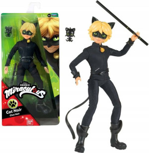 Miraculous lalka Czarny Kot Cat Noir + akcesoria
