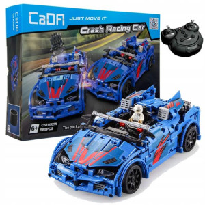 Klocki konstrukcyjne zdalnie sterowany pojazd Crash Racing Car 585 el C5105