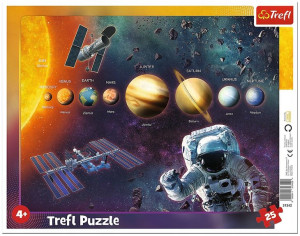 Puzzle ramkowe 25 elementów Układ Słoneczny Trefl 31342