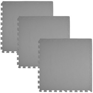 Humbi Mata piankowa Puzzle piankowe 3 szt. ciemnoszary 62 x 62 x 1 cm