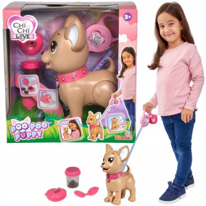 Chi Chi Love Poo Poo Puppy interaktywny Piesek robi kupkę