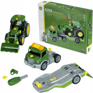 Klein 3908 John Deere Traktor na laweta Do skręcania światło + dźwięk