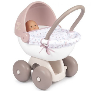 Smoby Baby Nurse Wózek Głęboki Dla Lalki Z Plastikowym Daszkiem
