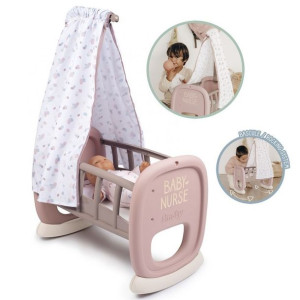 Smoby Baby Nurse Kołyska Z Baldachimem Dla Lalki Łóżeczko