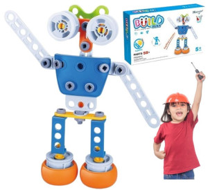 Klocki Młodego Inżyniera Nauka Budowania Robot 59E