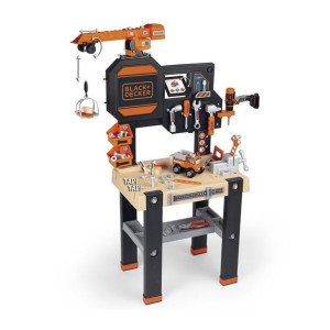 Smoby Black&Decker Warsztat Z Dźwigiem + 94 Akcesoria