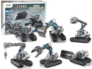 Zestaw 6W1 Maszyny Koparka Gąsiennicowa Hydrauliczna Konstrukcja Diy