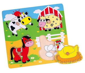 Viga 59562 Puzzle Niespodzianka - Farma