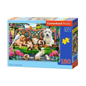 Puzzle Układanka 180 Elementów Pets In The Park 32×23 Cm