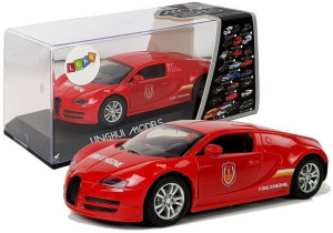 Auto Sportowe Straży Pożarnej Z Naciągiem,Dźwiękiem I Światłami