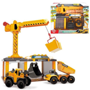 Dickie Construction Stacja Budowlana Volvo Koparka Wywrotka