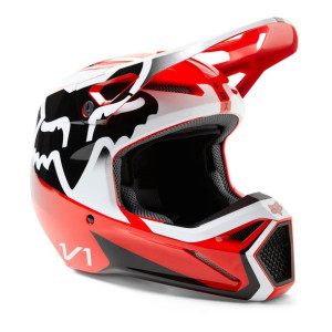 Kask FOX V1 LEED FLUO RED czerwony fluo GRATISY