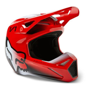 Kask FOX V1 TOXSYK FLUO RED czerwony fluo GRATISY