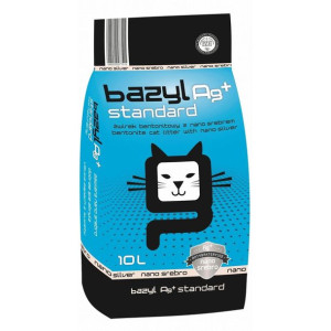 Bazyl Ag+ Standard Żwirek Dla Kota 10 l