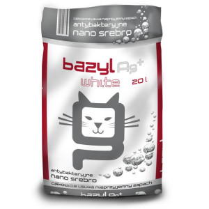 Bazyl Ag+ White Żwirek Dla Kota 20 l
