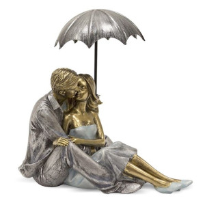 Figura przedstawiająca siedzącą parę - wysokość 17 cm