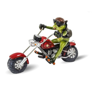 Figurka żaba harleyowiec - wysokość 14 cm