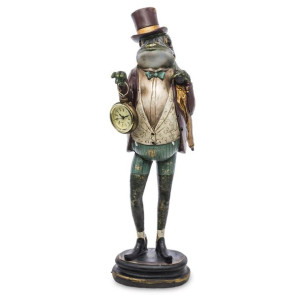 Figurka żaba z zegarkiem - wysokość 46 cm