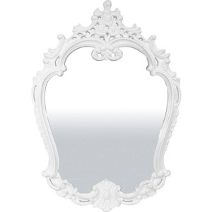 Fazowane lustro w przepięknej białej ramie - wysokość 113 cm