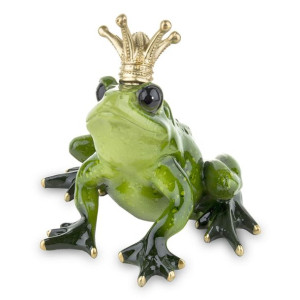Figurka Żaby Z Koroną Księcia - Wysokość 14,5 cm