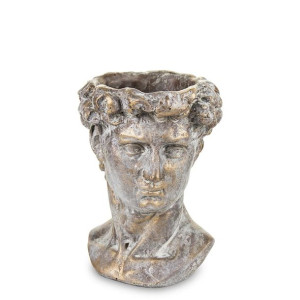 Betonowa Osłonka Na Doniczkę Głowa - Wysokość 16 cm