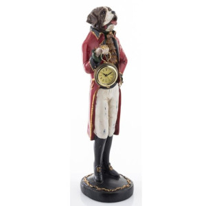 Figurka Pies Z Zegarkiem Pierrot - Wysokość 44 cm