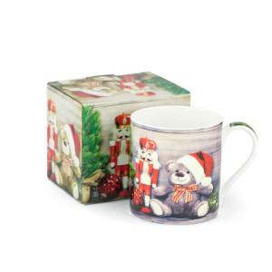 Porcelanowy Kubek Święta Retro - 380ml