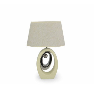 Lampa Stołowa Srebrno Ecru - wysokość 47 cm