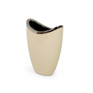 Wazon Ceramiczny Ecru Łódka - Wysokość  24,5 cm