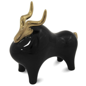 Figura Byka Czarna - Wysokość 14,5 cm
