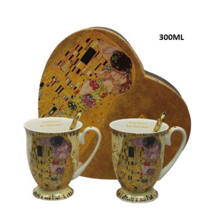 Kubki Porcelanowe Klimt- Pojemność 300 ml