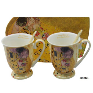 Kubki Porcelanowe Klimt- Pojemność 300 ml