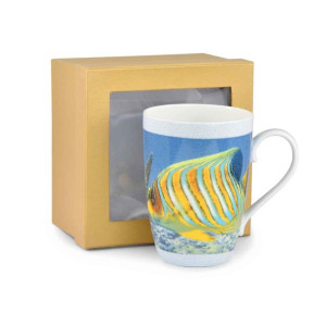 Kubek Porcelanowy Egzotyczna Rybka - Pojemność 600 ml