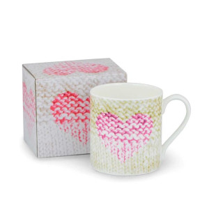 Kubek Porcelanowy Sweterek  - Pojemność 380 ml