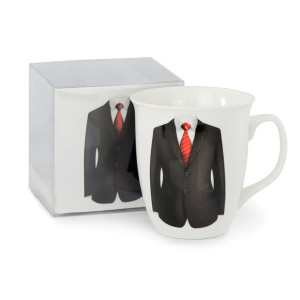 Kubek Porcelanowy Garnitur Czerwony - Pojemność 550ml