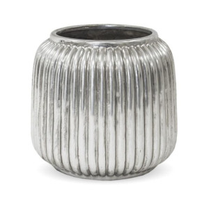 Osłonka Ceramiczna Srebrna - Wysokość 16 cm