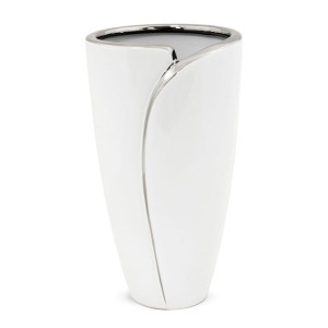 Wazon Ceramiczny Biały - Wysokość  24 cm
