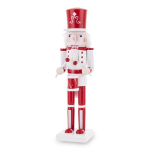 Figurka Dziadek Do Orzechów Drewniana  - Wysokość 36 cm