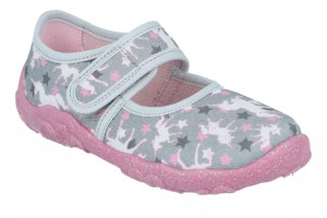 Kapcie dziewczęce Superfit 1-800283-2030 szary