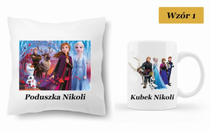 Zestaw Poduszka Kubek Kraina Lodu Frozen Prezent