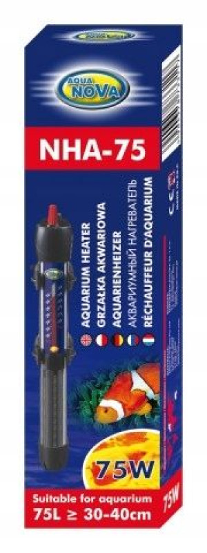 AQUA NOVA Grzałka akwariowa 75W termostat NHA-75