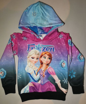 Bluza z kapturem ELSA Kraina Lodu FROZEN ocieplana r. 110 (4-5lat)
