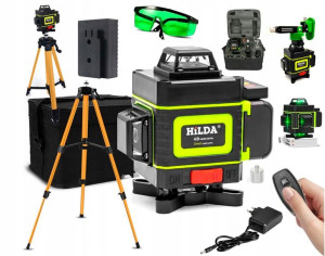 Laser Samopoziomujący Hilda 16 Linii 4d Statyw 150