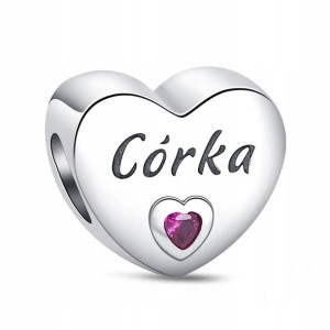 Zawieszka SREBRO 925 Charms Koralik Córka