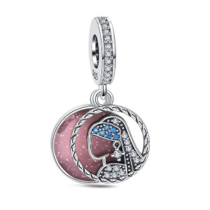 Zawieszka SREBRO 925 Charms Koralik Dziewczyna